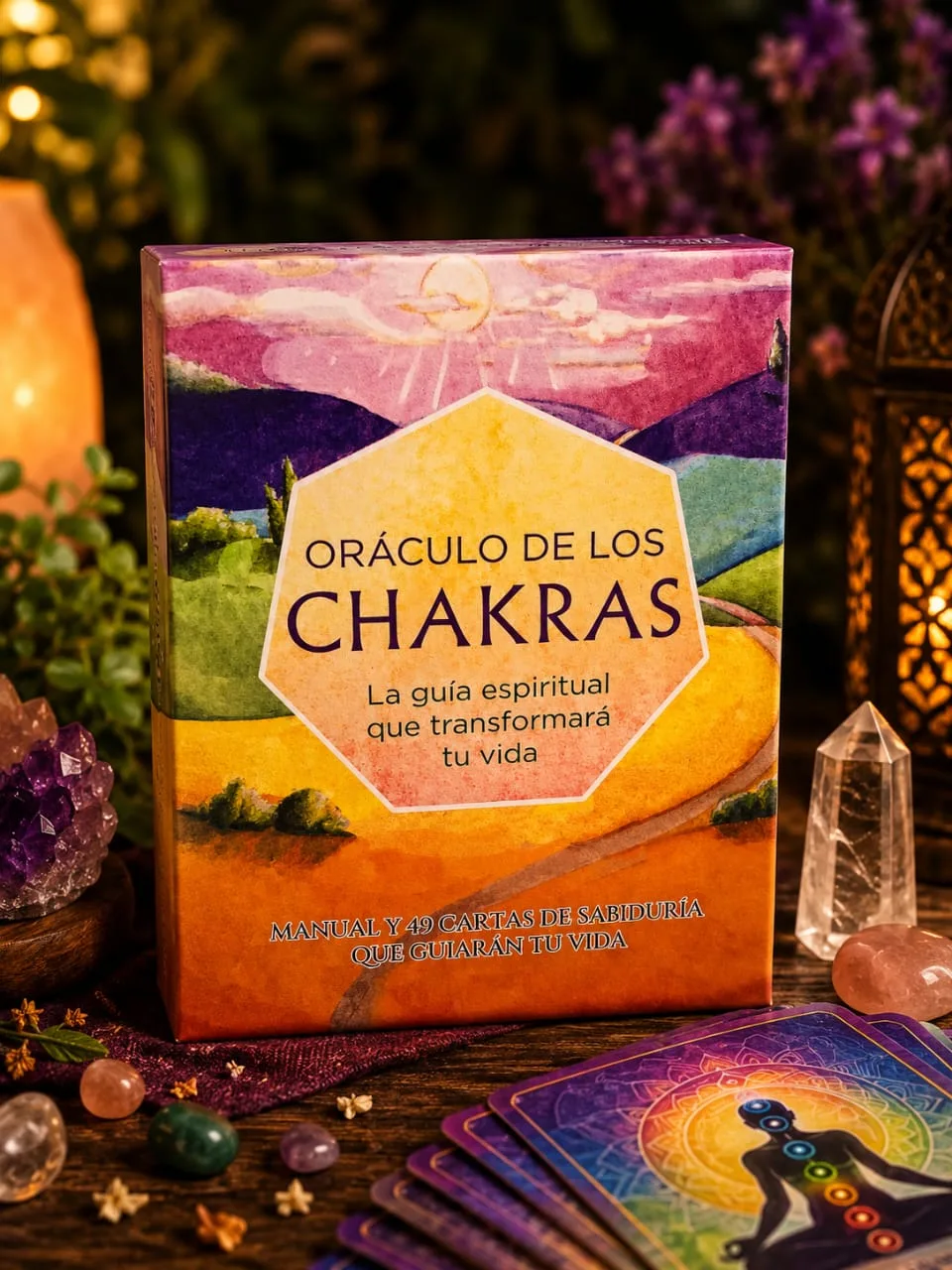 Oráculo De Los Chakras Manual Y 49 Cartas Guía Espiritual
