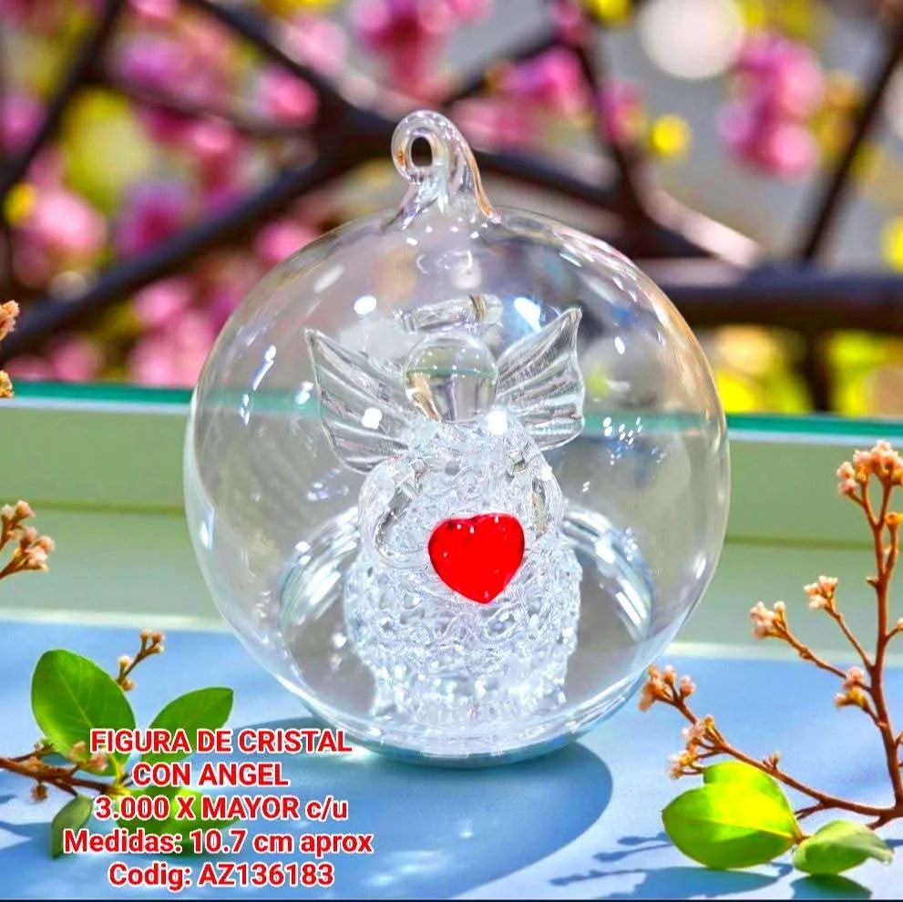 Figura de Cristal con Ángel