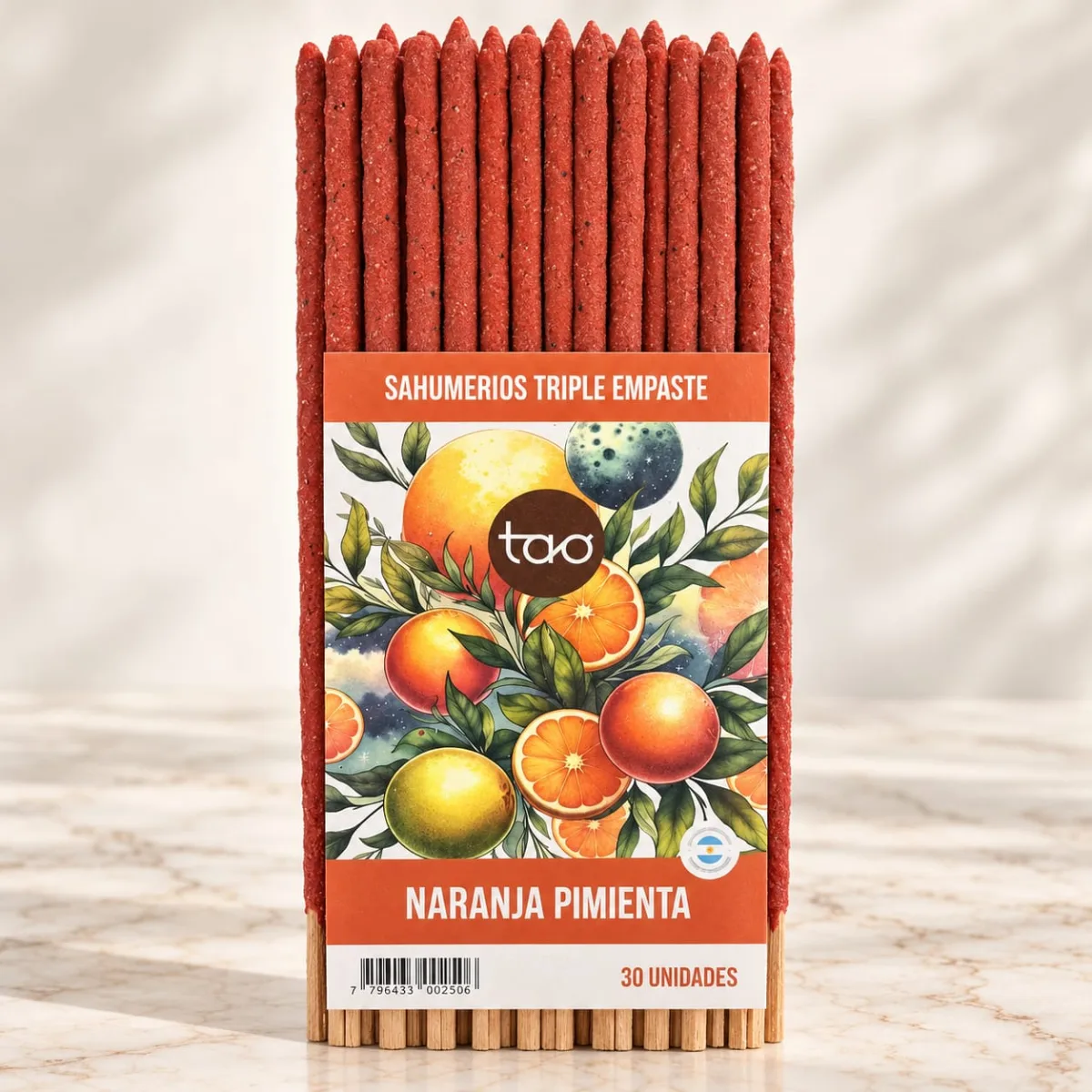 Incienso de Madre Sahumerio Triple Empaste Naranja Pimienta