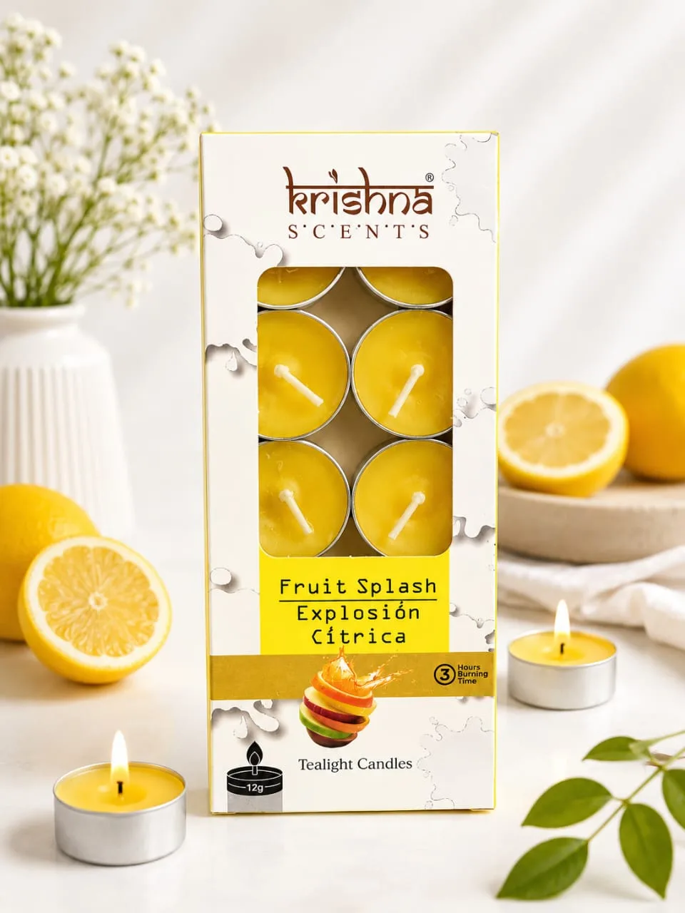 Velas Aromaticas Flotantes Krishna Explosion Citrica