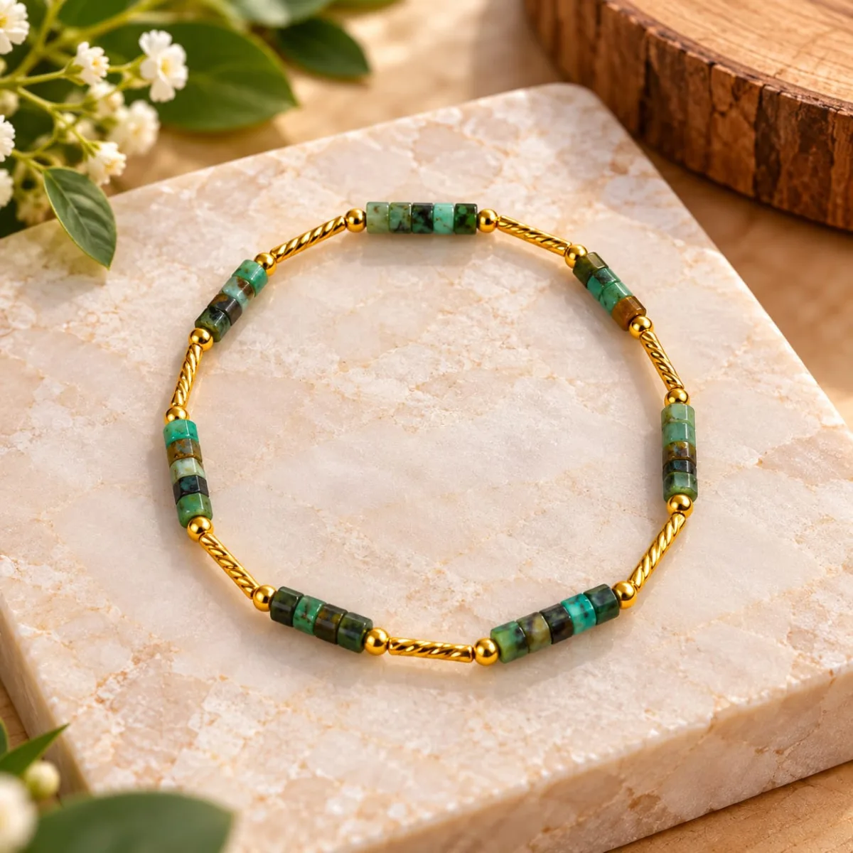 Pulsera de Crisocola 4mm