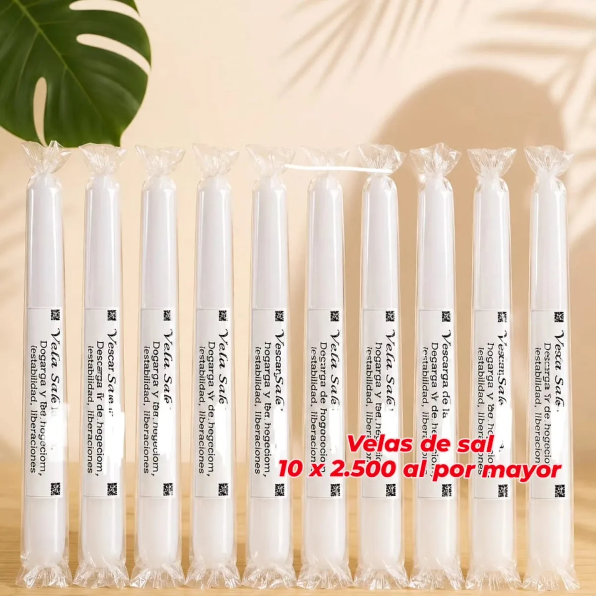 Pack 10 Velas de Sal