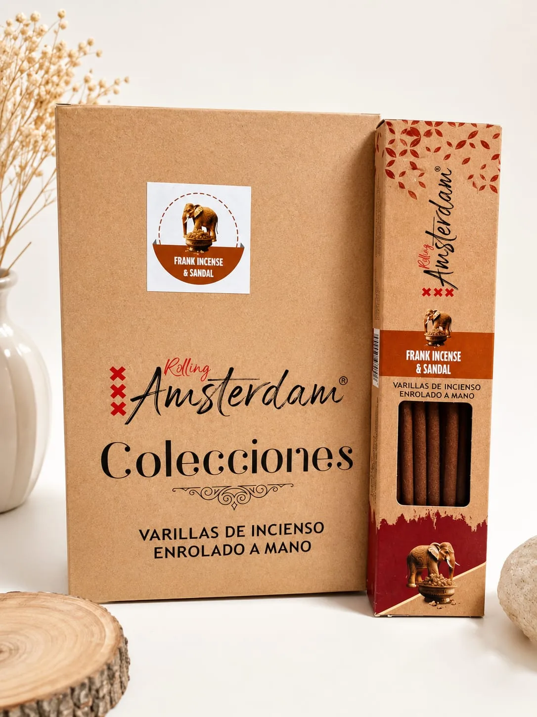 Varillas de Incienso Rolling Amsterdam Colecciones - Frank Incense & Sandal