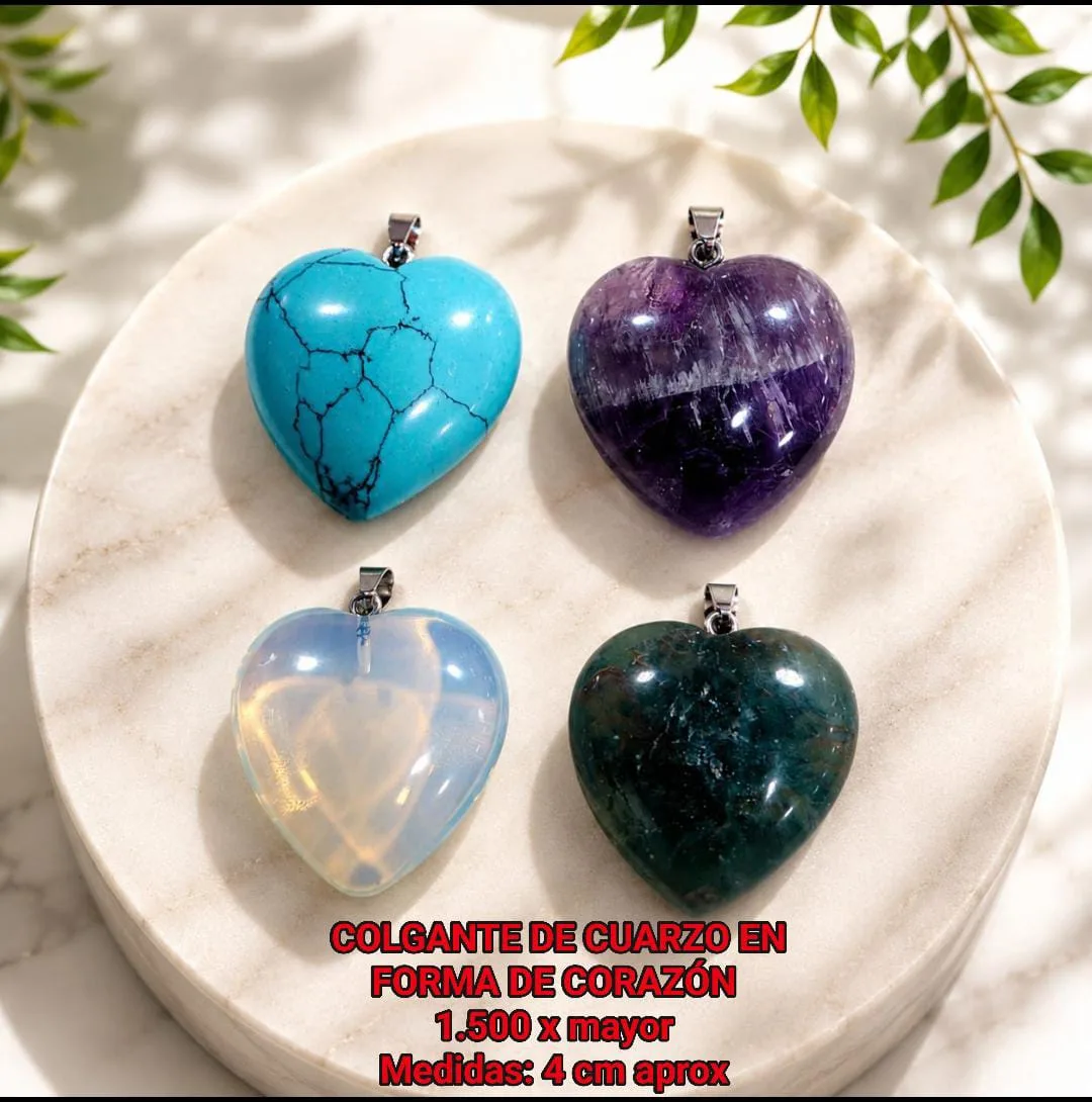 Colgantes en corazón