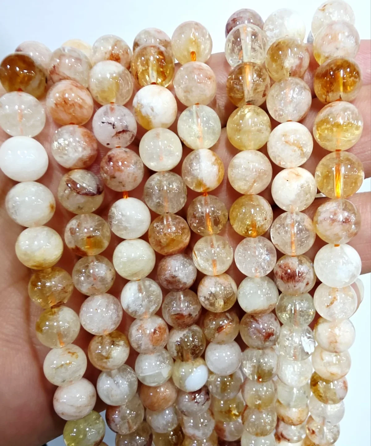 Tira de piedras de Citrino N°8