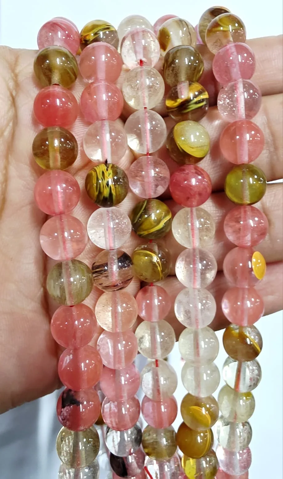Tira de piedras de Cherry de Colores N°8