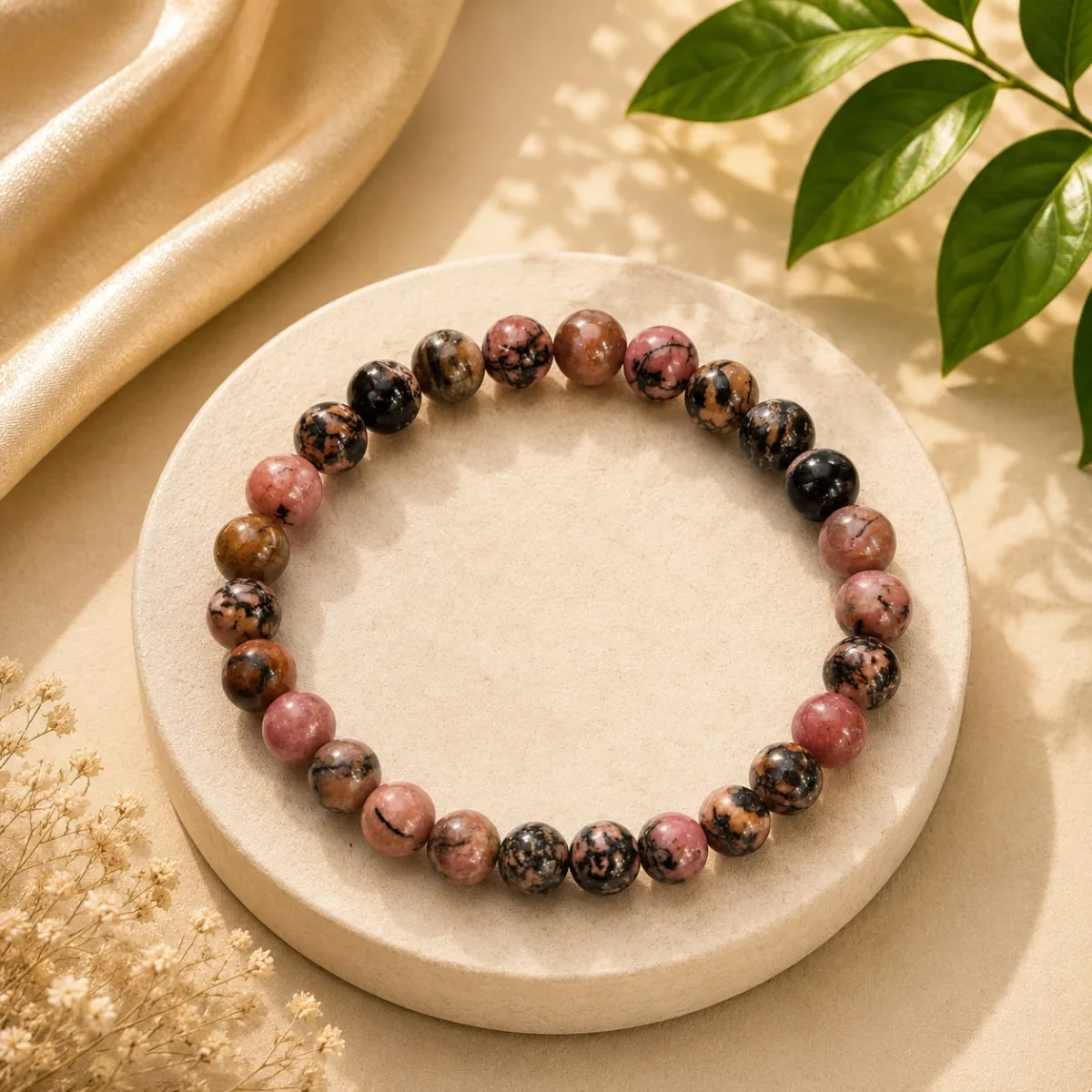 Pulsera de Rodonita