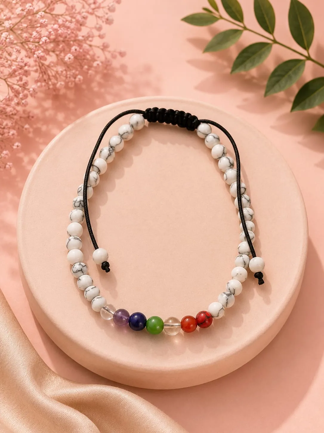 Pulseras 7 Chakras con Cuarzo