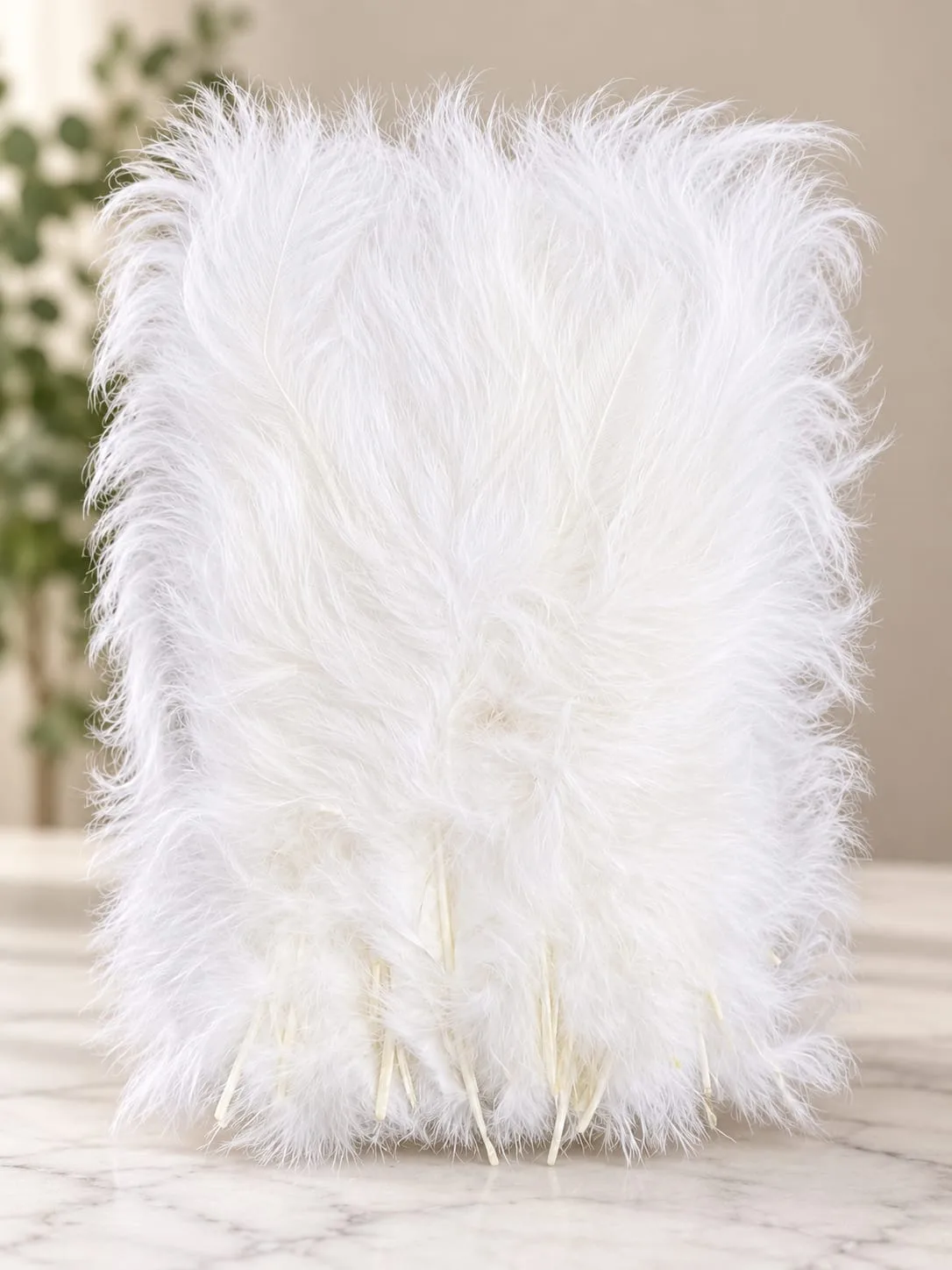 Plumas Esponjosas Blancas