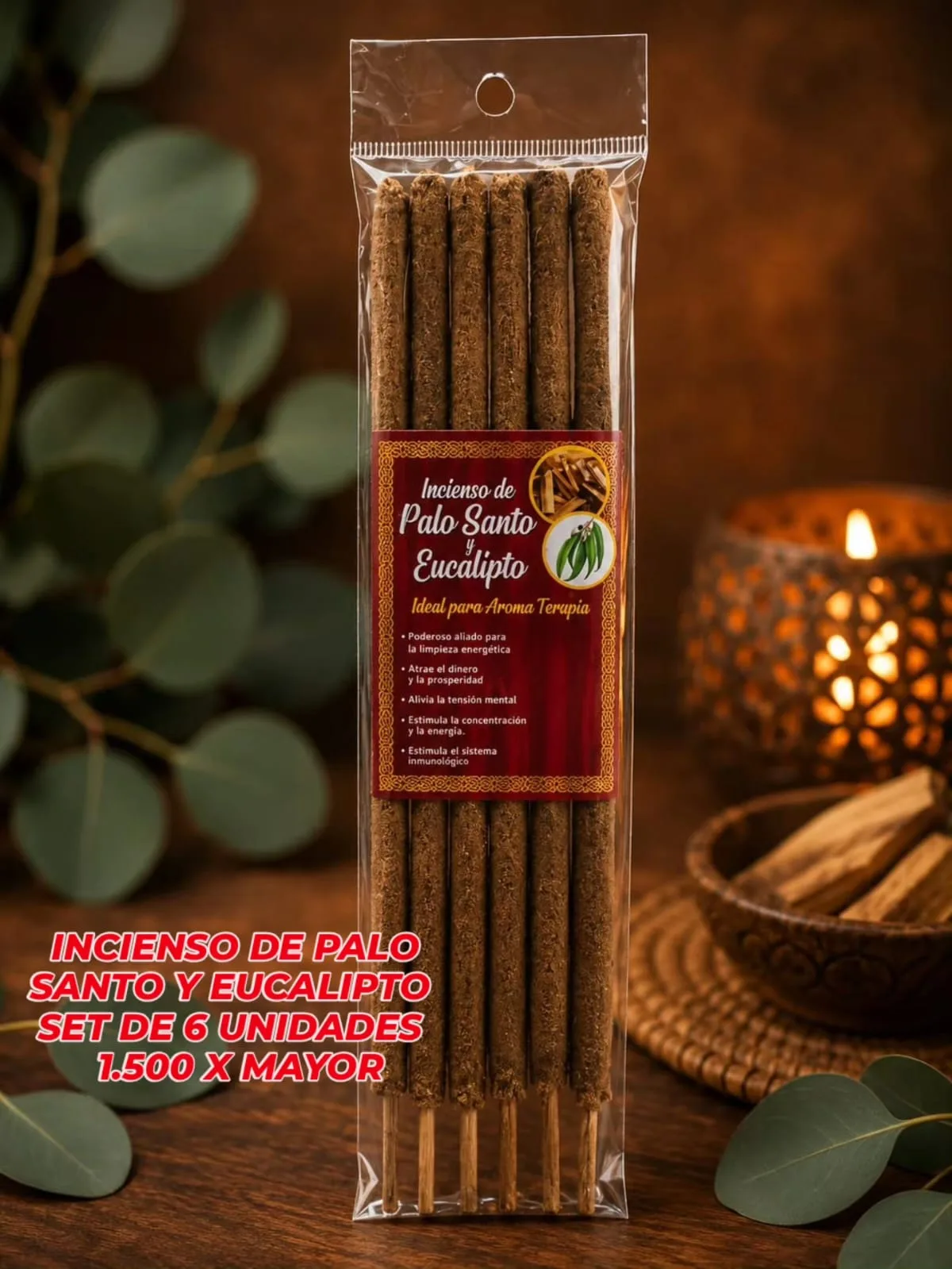 Incienso de Palo Santo y Eucalipto