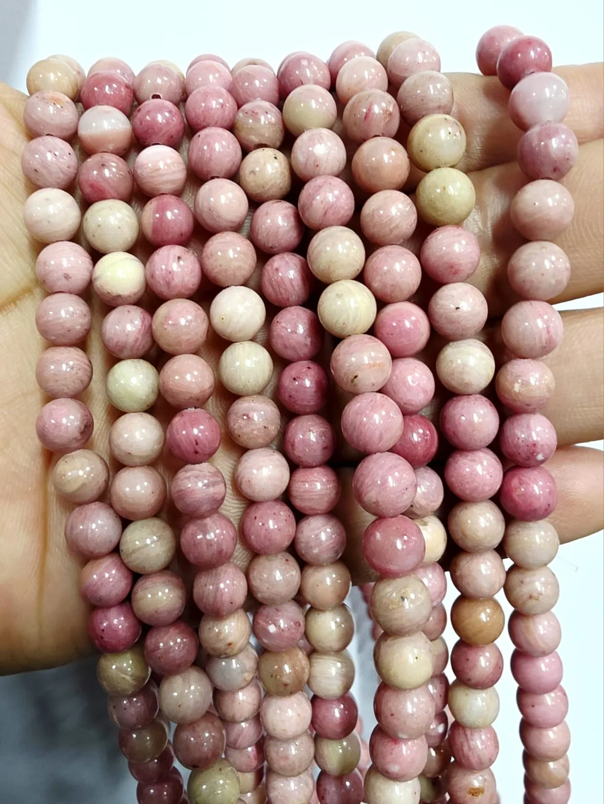 Tira de piedras de Rodocrosita N°8