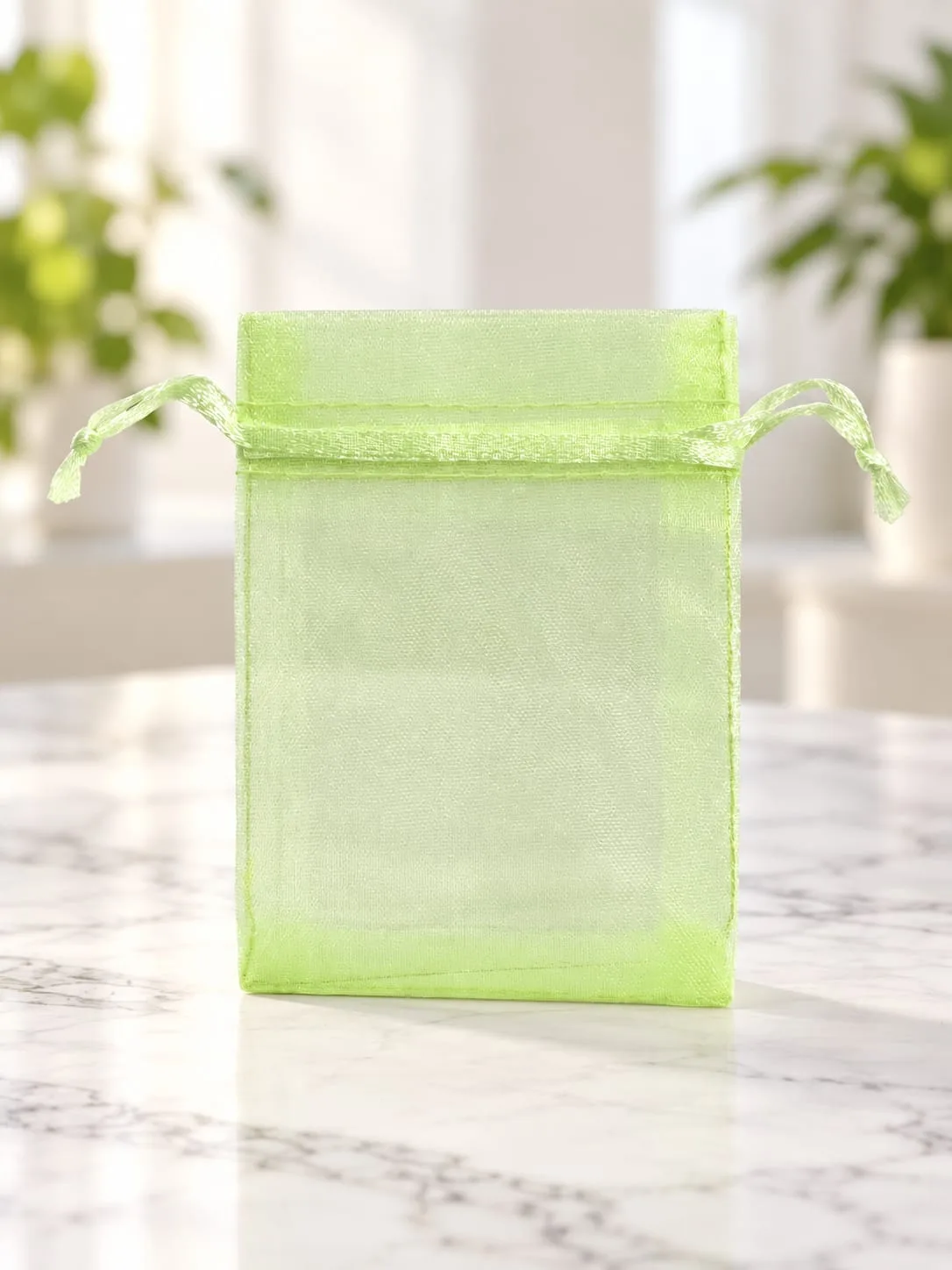 Bolsa de Organza Verde Manzana 7x9 cm