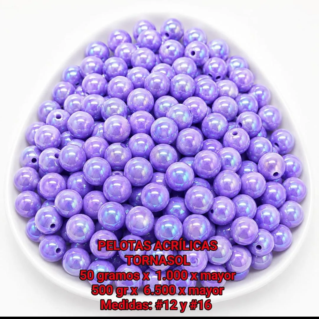 Pelotas Acrilicas Tornasol