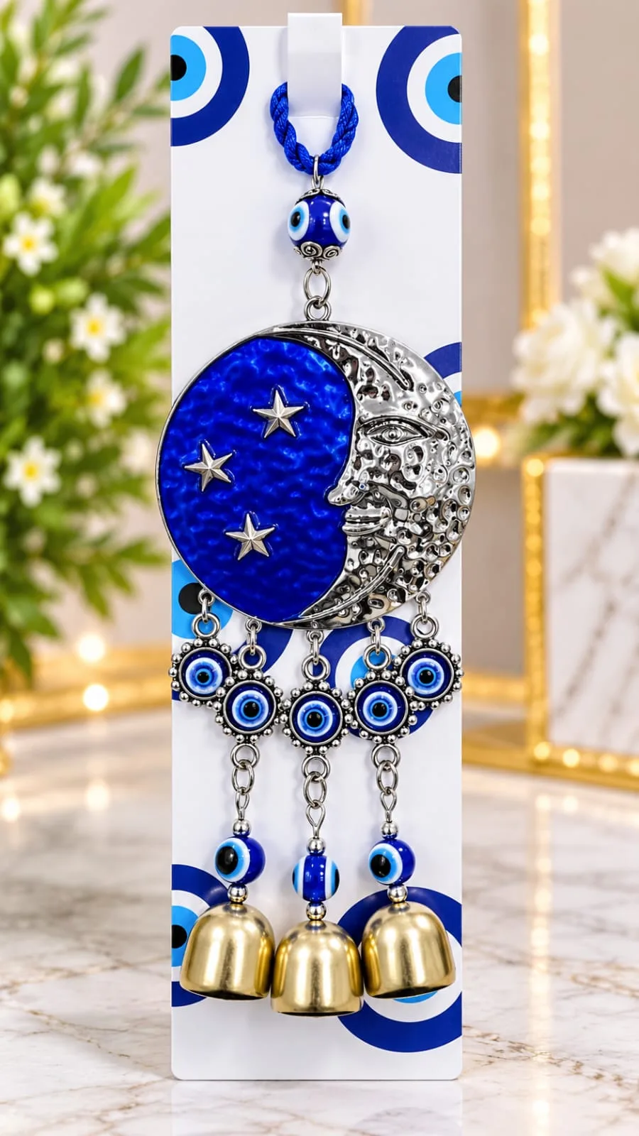 Colgante Luna y Estrellas con Campanas