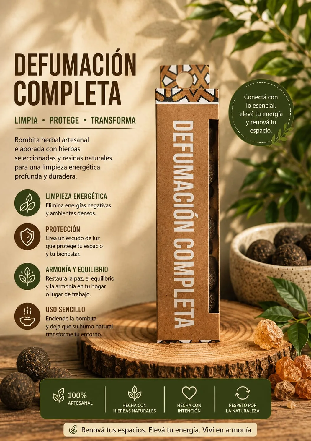 Bombita de Sahumerio - Defumación Completa