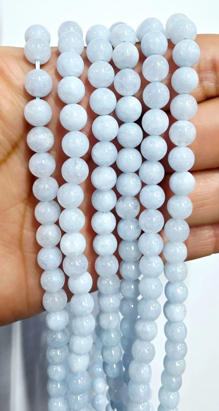 Tira de piedras Agua Marina N°6