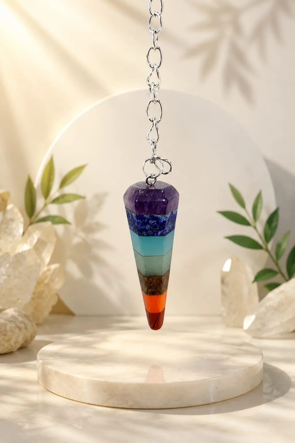 Péndulo 7 Chakras 4cm