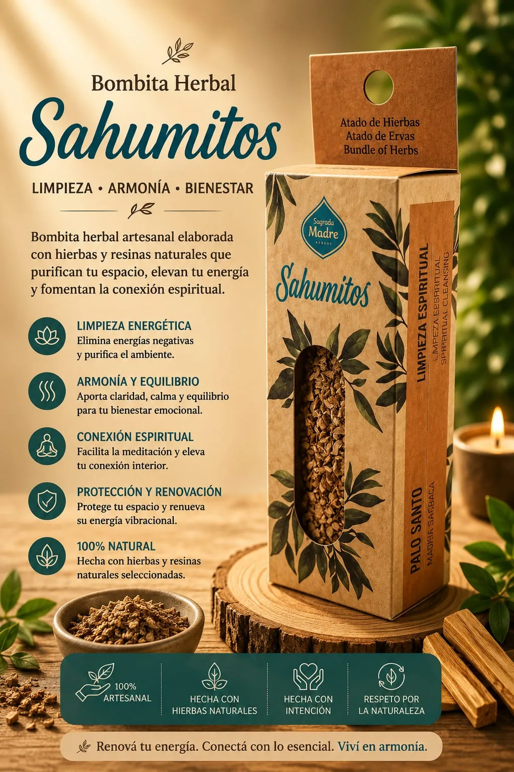 Sahumito - Palo Santo / Limpieza Espiritual