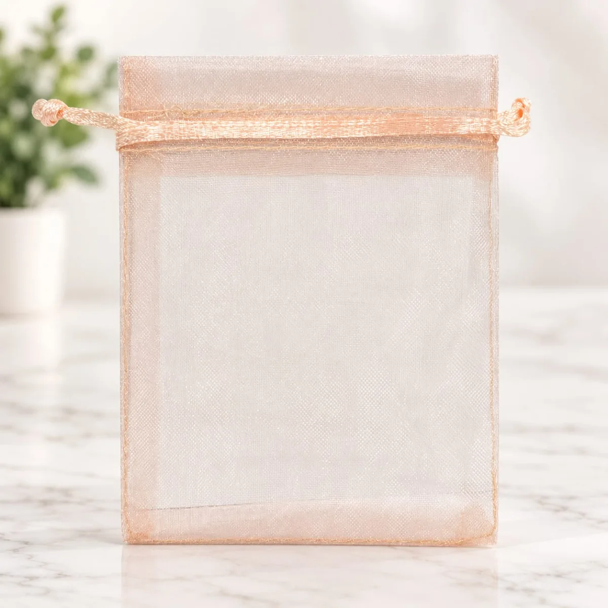 Bolsa de Organza Durazno 9x12 cm