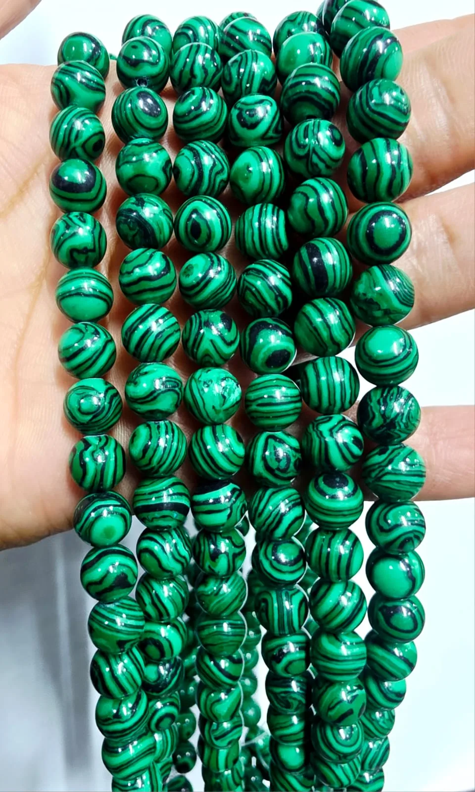 Tira de piedras de Malaquita Reconstituida N°8