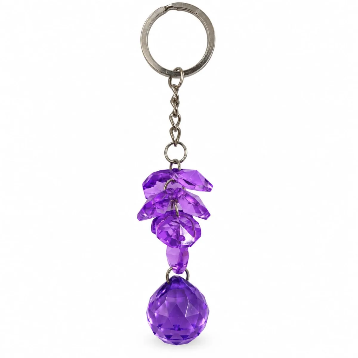 Llavero de Prismas Morado