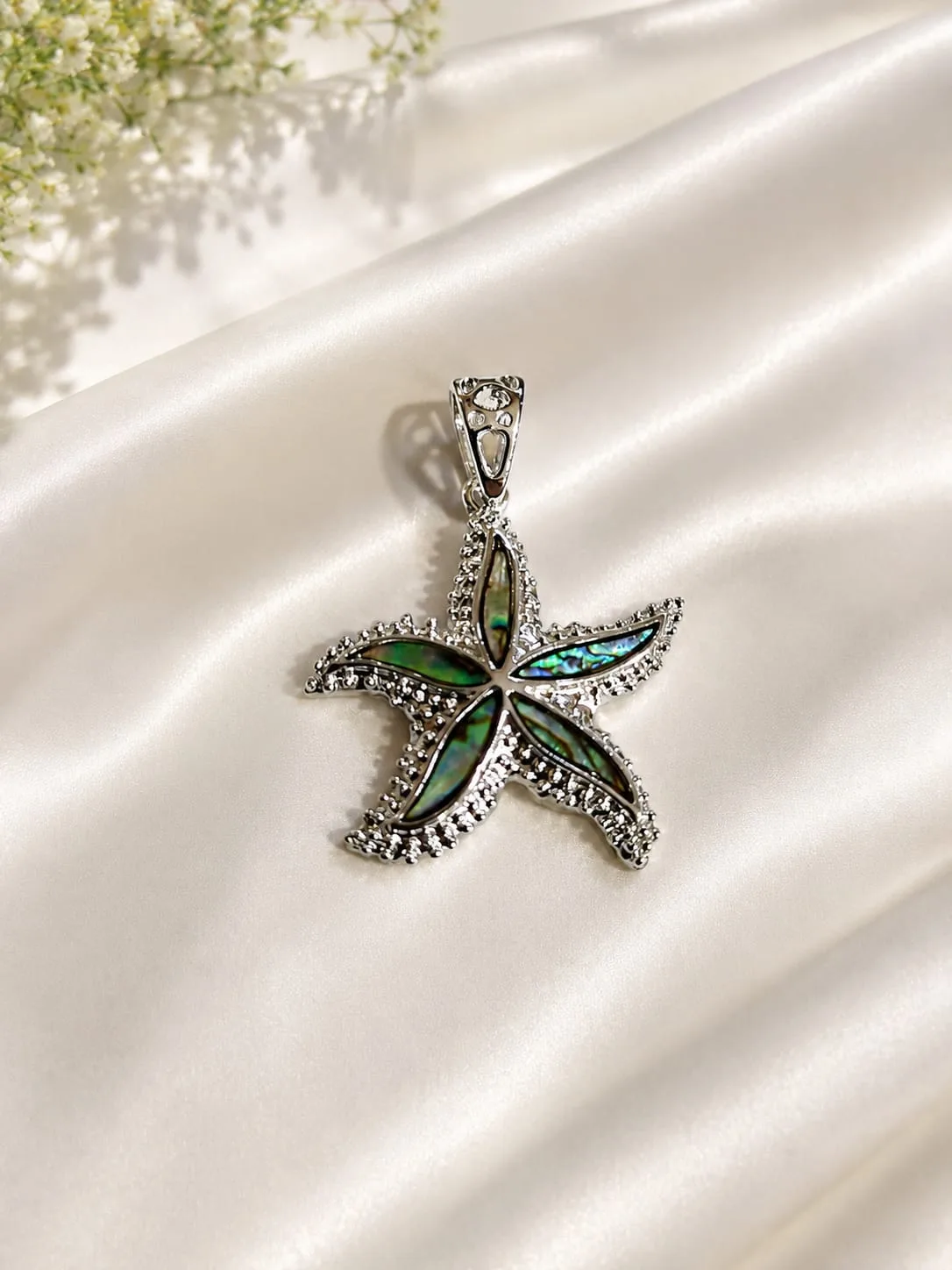Dije de Avalón Natural con Peltre - Estrella de Mar
