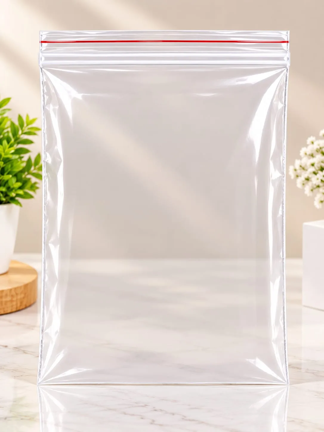Bolsa Ziploc Transparente con Cierre Hermético Mediana