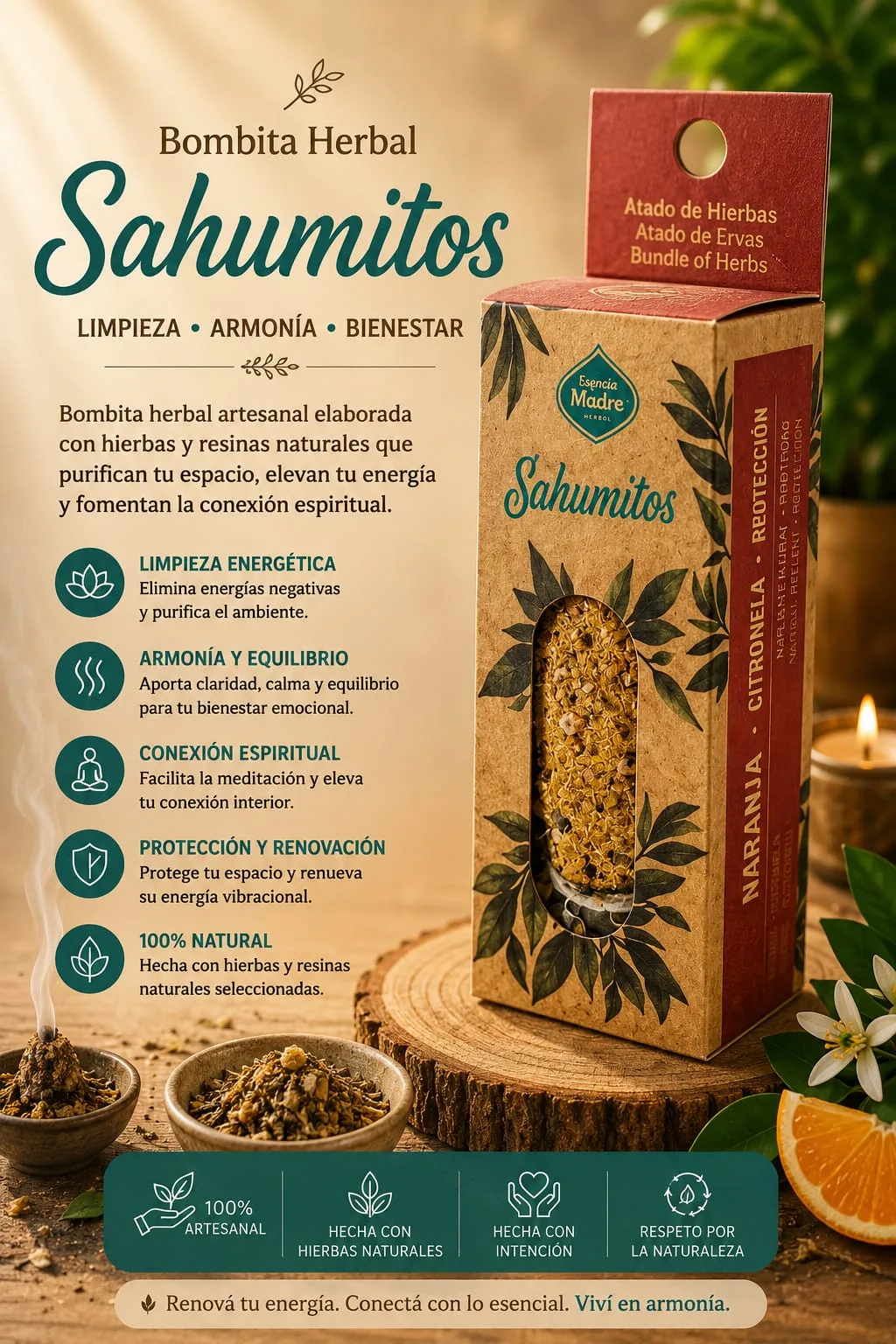 Sahumito - Naranja-Citronela