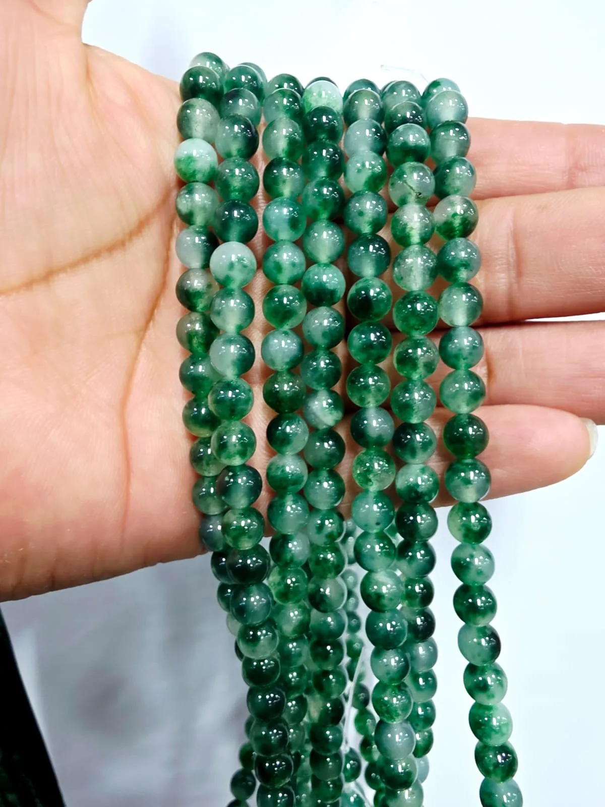 Tira de piedras de Aventurina Verde N°4