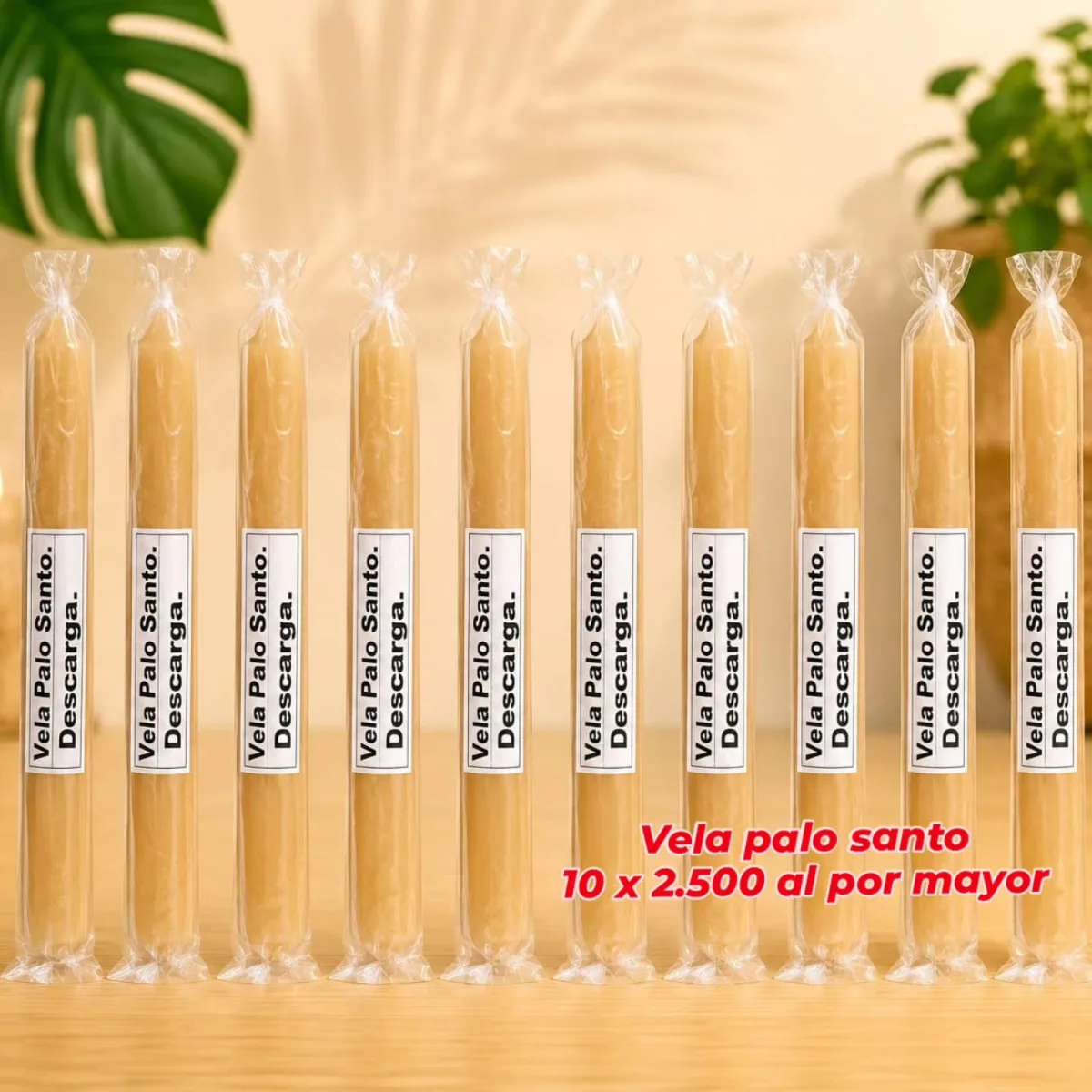 Pack 10 Velas Palo Santo
