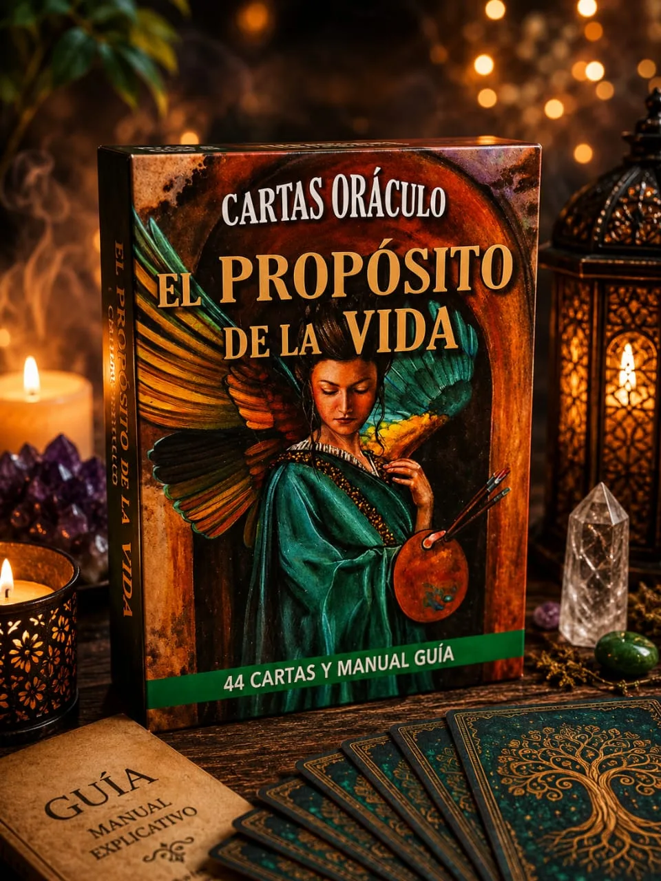 Oráculo El Propósito De La Vida Manual Y 44 Cartas Guía