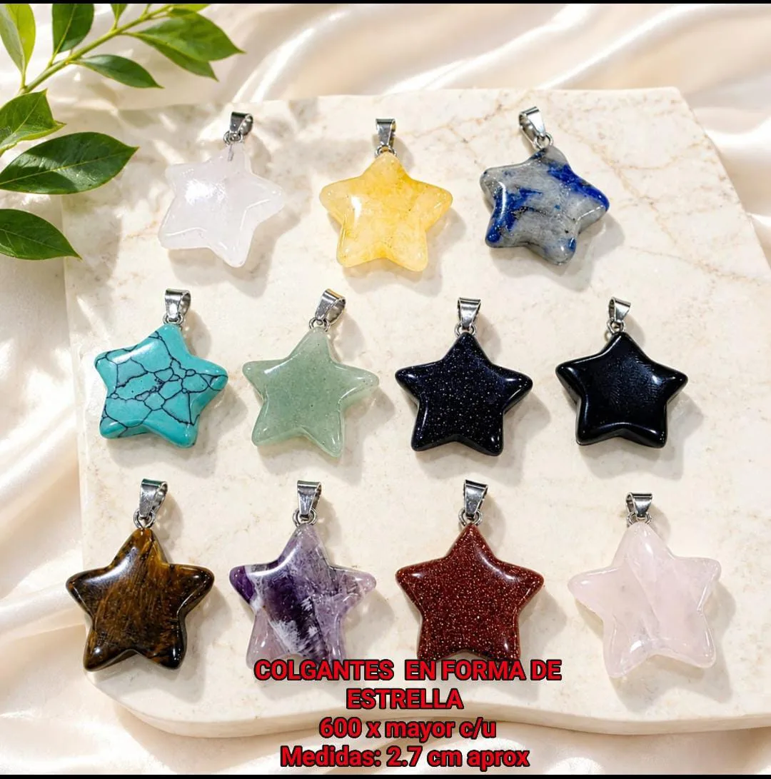 Colgantes en forma de estrella