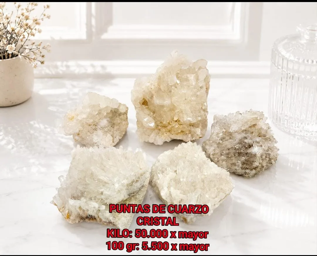 Puntas de Cuarzo Cristal