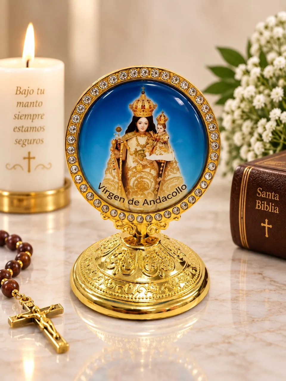 Medallón de la Virgen de Andacollo