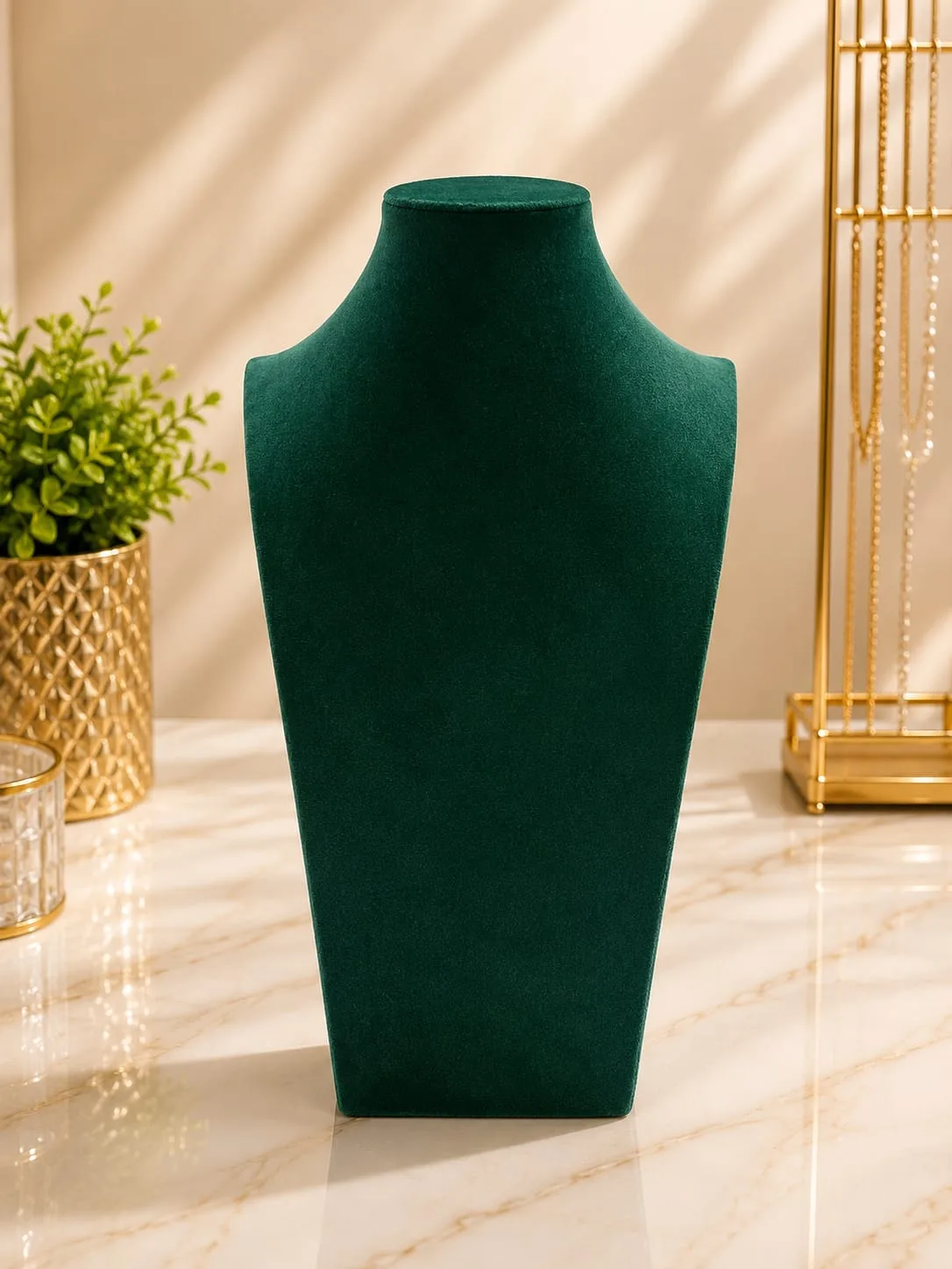 Exhibidor de Collar (Verde Esmeralda)