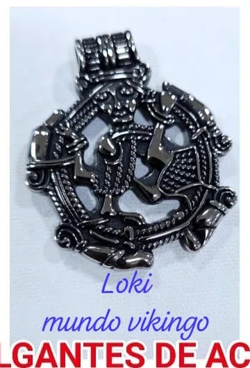 Colgante de Acero - Loki mundo vikingo