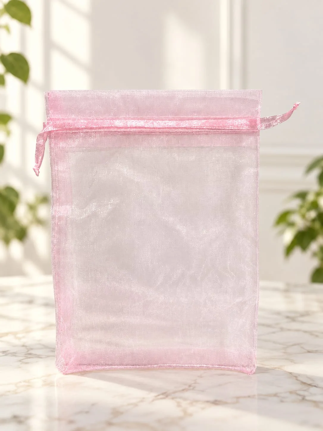 Bolsa de Organza Rosada 13x18 cm