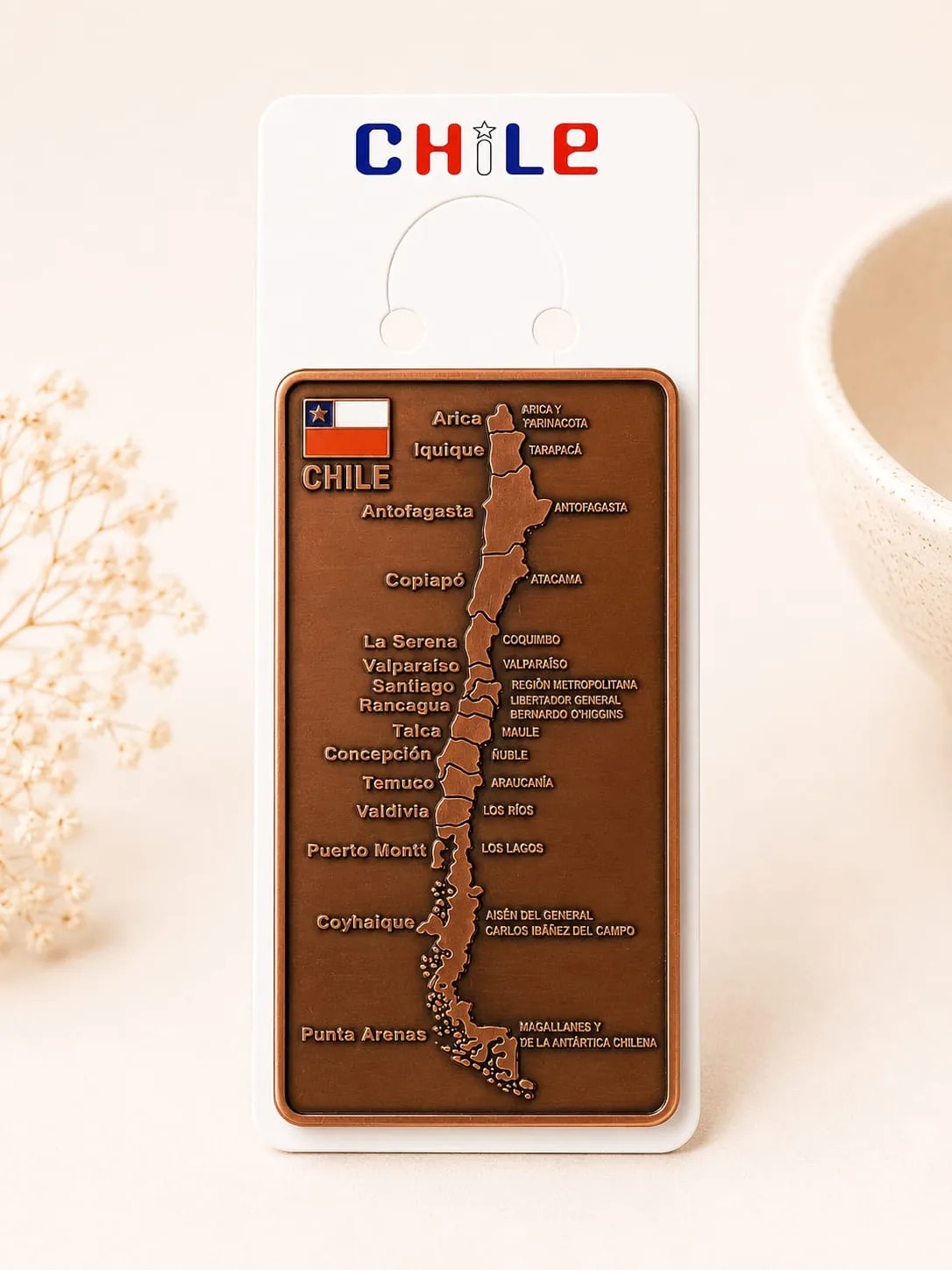 Souvenir Chile - Imán Mapa de Chile