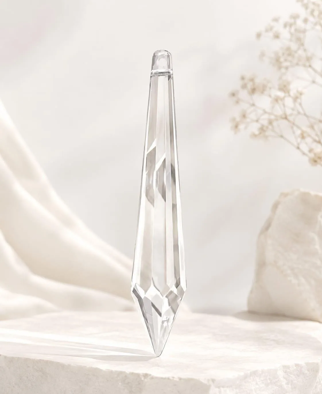 Punta de Cristal Transparente 10 Cm