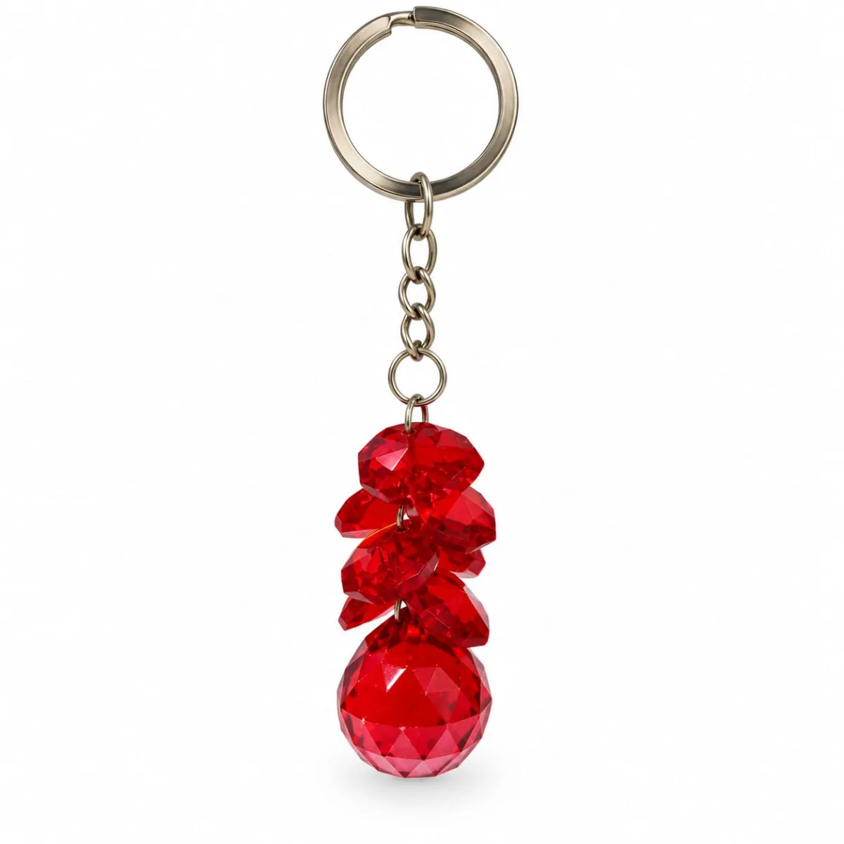 Llavero de Prismas Rojo