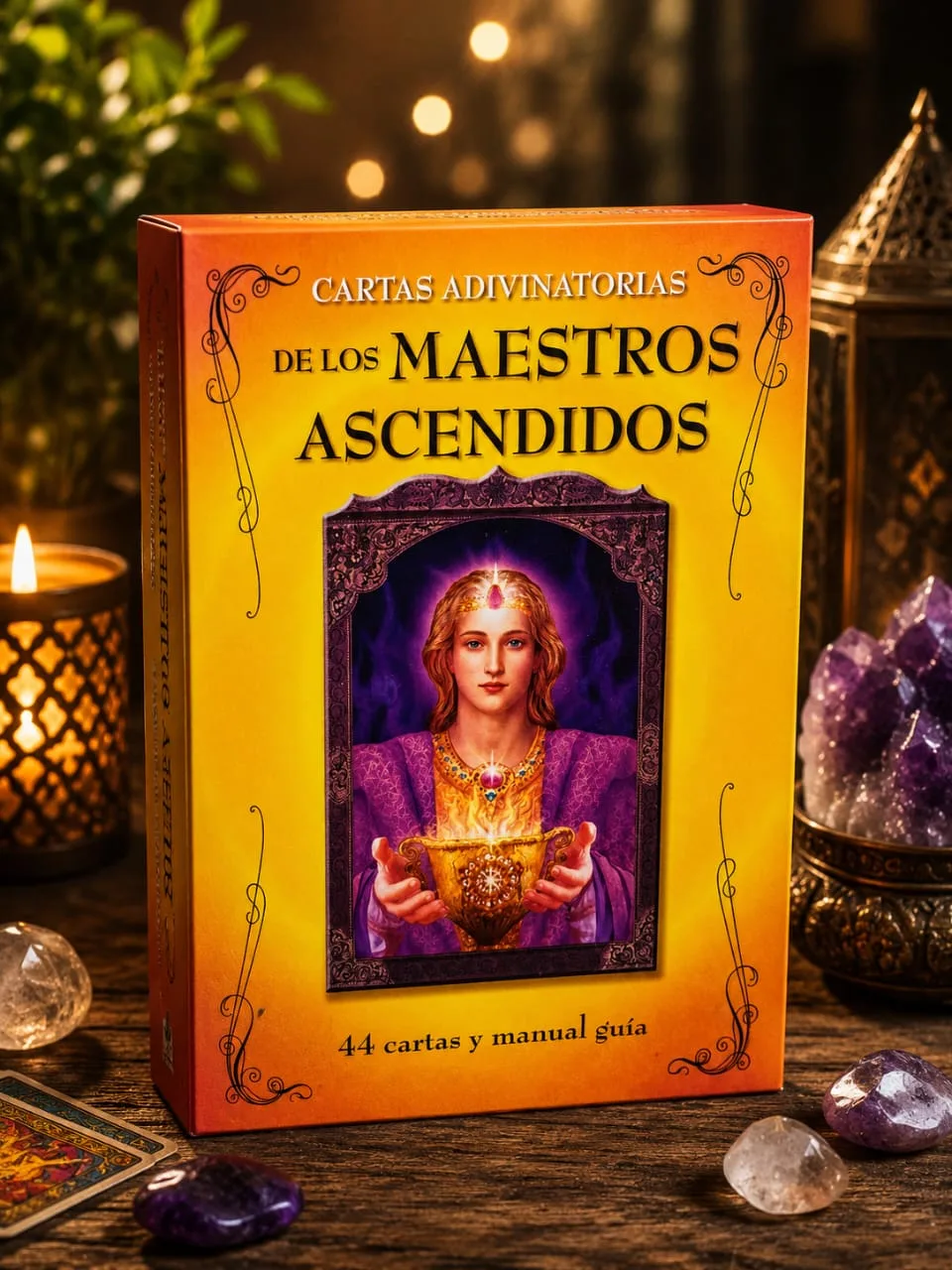 Cartas Maestros Ascendidos Manual Y 44 Naipes Adivinatorias