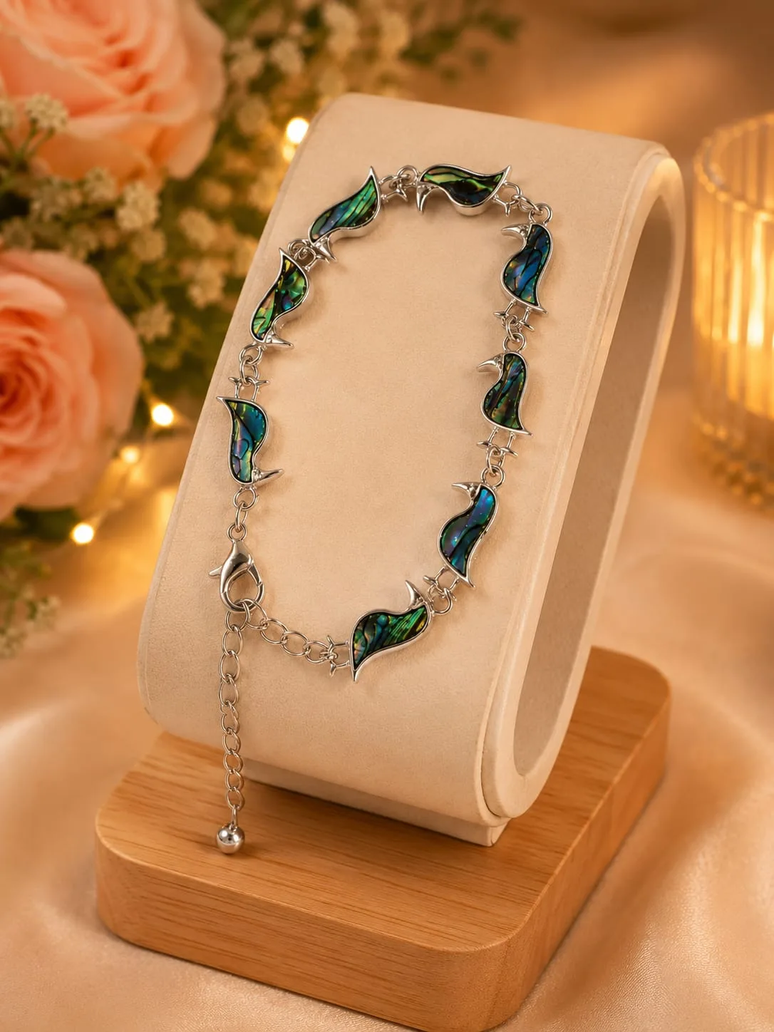 Pulsera de Avalón Natural - Palomas / Aves