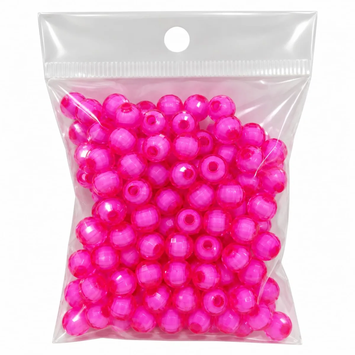 Cuentas Acrílicas Fucsia