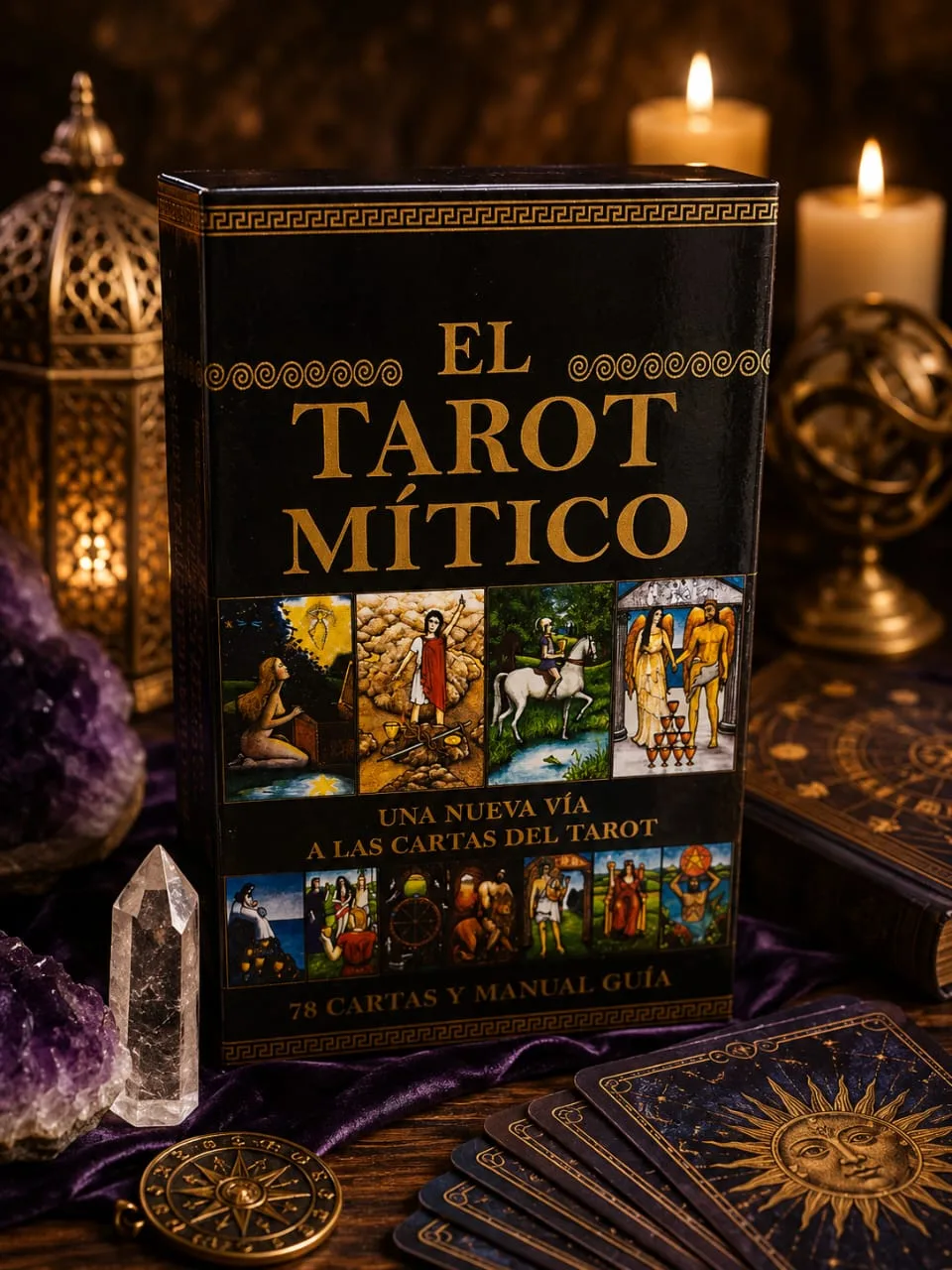 El Tarot Mítico Set Completo 78 Cartas Y Manual Guía