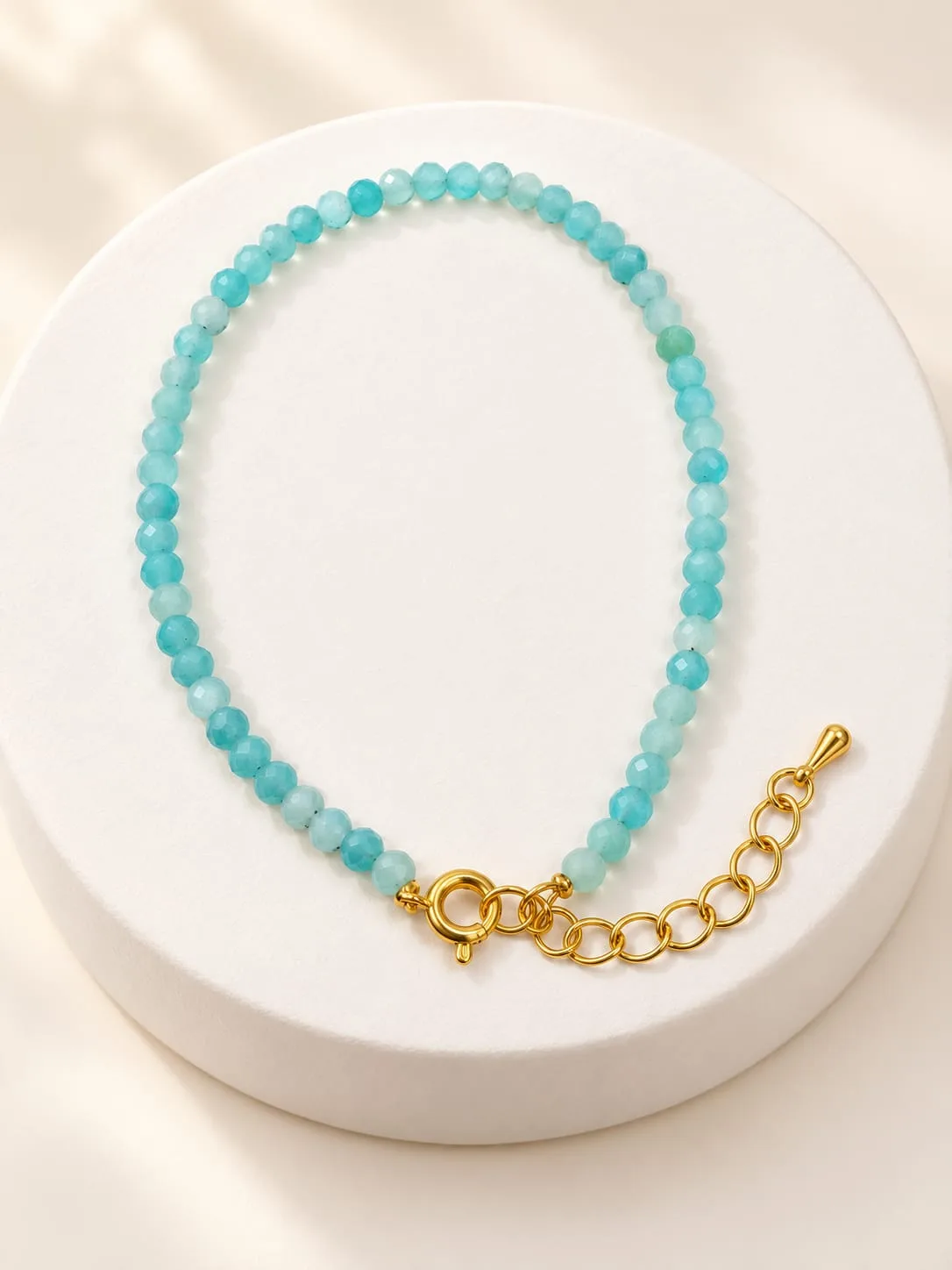 Pulsera Microondas Agua Marina 3 mm