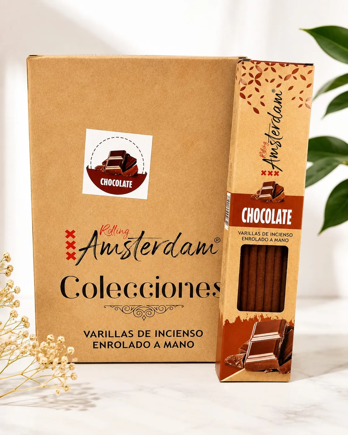 Varillas de Incienso Rolling Amsterdam Chocolate