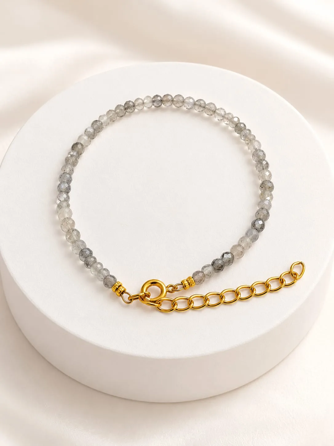Pulsera Microondas Labradorita 3 mm
