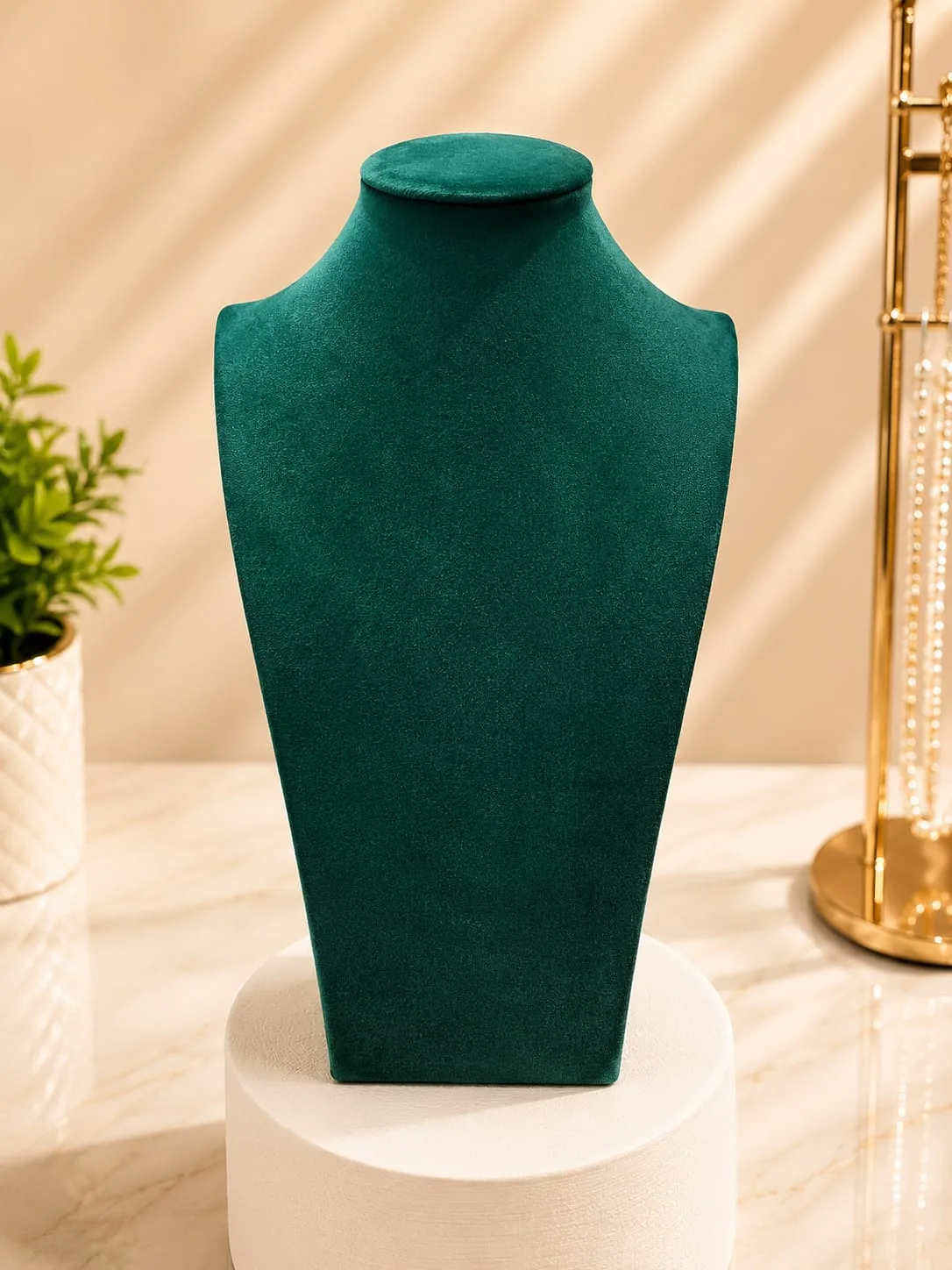 Exhibidor de Collar (Verde Esmeralda)