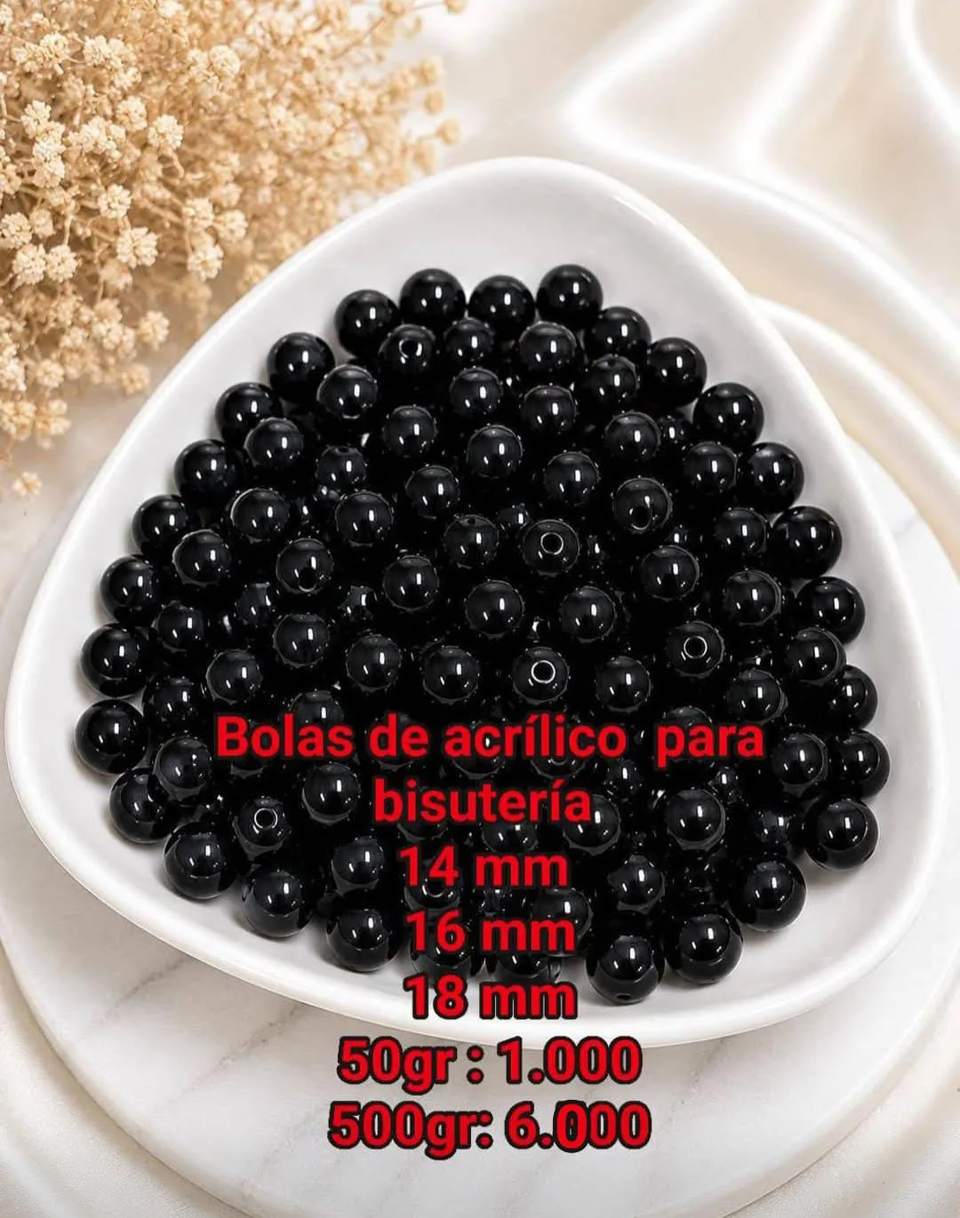 Bolas de Acrilico para Bisuteria