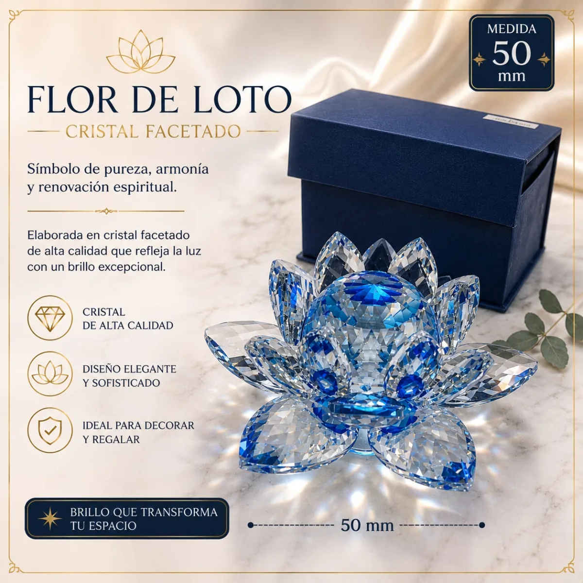 Flor de Loto - Azul